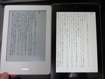 やっぱり7インチのほうが見やすい