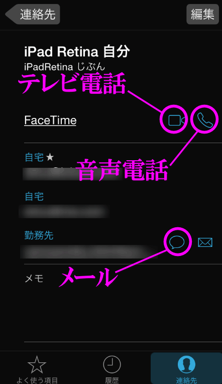 iPadに電話をかけることができる